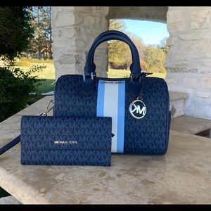 NWT Michael kors Bedford Signature Satchel&wallet